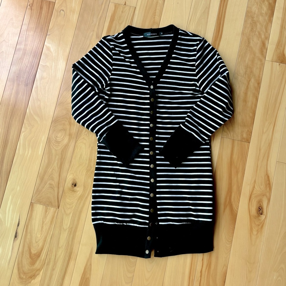Merokeety Striped Cardigan